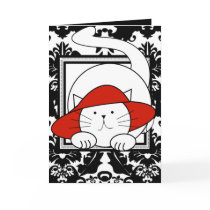 Wishing You a Purrfectly Delightful BD Red Hat Cat