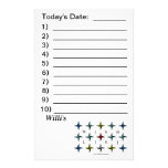 Wishlist, List Your Dreams Today! Custom Stationery