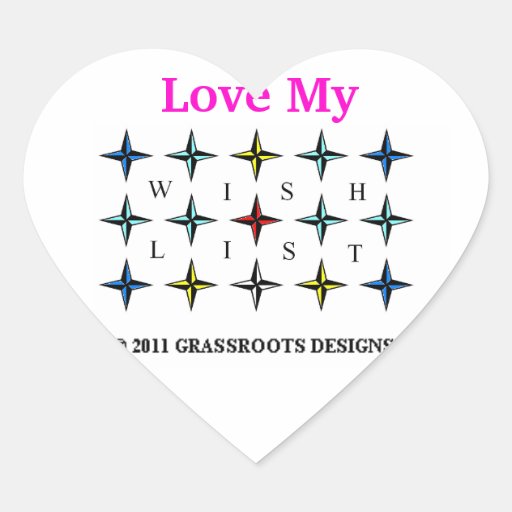 Wishlist, Love My, Sticker