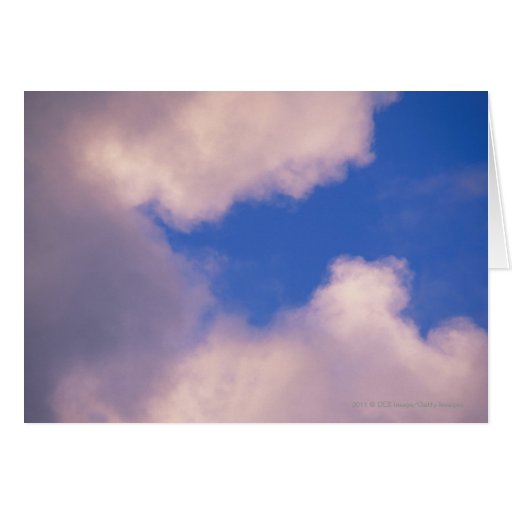 Wispy clouds against blue sky greeting cards