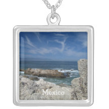 Wispy Clouds Over the Rocks; Mexico Souvenir Jewelry