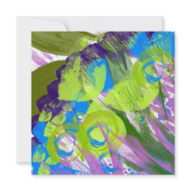 Wispy Garden Birthday Invitation