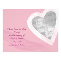 Wispy Heart Save the Date Announcements