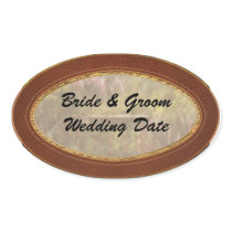 Wisteria - A lovers view Oval Stickers