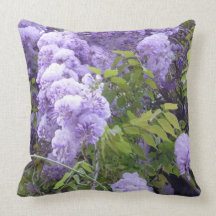 Wisteria and Grape Vines Pillow