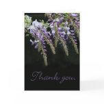 Wisteria Floral Thank You card