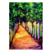 Wisteria Lane ACEO Art Trading Cards Business Card Template