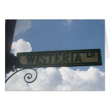Wisteria Lane Greeting Card