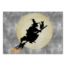 Witch and Cat Business Card