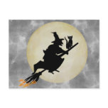 Witch and Cat Postcard