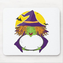 Witch and Cauldron Mouse Pads