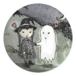 Witch and Ghost in Love stickers