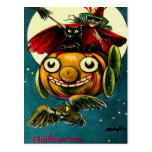 Witch & Black Cat Postcards