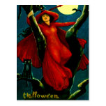 Witch & Black Cats Postcards