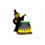 Witch brewing Potion Postcards