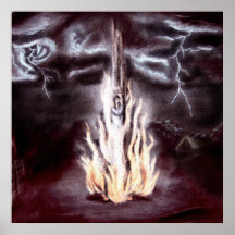 Witch burning posters