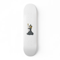 Witch casting spell skate board