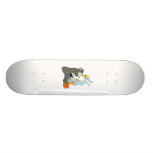 Witch conjuring spell skate boards