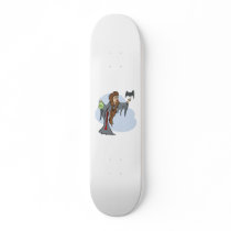witch feeding Bat Skate Board Decks