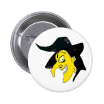 Witch Halloween Button