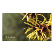 Witch hazel medicinal business card
