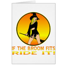 Witch If The Broom Fits Ride It Cards
