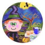 Witch Kid Stickers