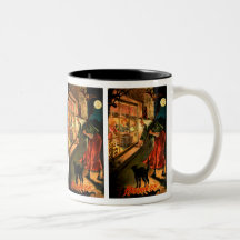 Witch Looking Through Window Mugs