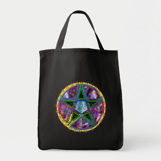 Witch Pentagram Canvas Bags