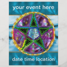 Witch Pentagram Full Color Flyer