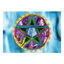 Witch Pentagram Invitations
