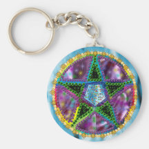 Witch Pentagram Keychains