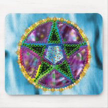 Witch Pentagram Mouse Pad