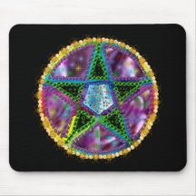 Witch Pentagram Mousepad
