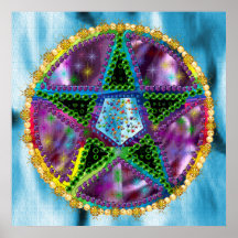 Witch Pentagram Print