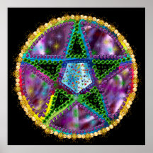 Witch Pentagram Print