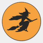 Witch Round Stickers
