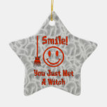 Witch Smile Christmas Ornament