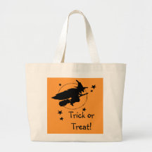Witch Trick Or Treat Halloween Candy Bag