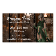 Witch waiting by the Window Fantasy Business Cards