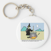 Witch With A Recipe Book Key Chain