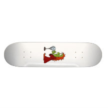 witch with crystal ball custom skateboard