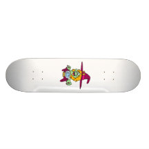 Witch with Crystal Ball Skate Board
