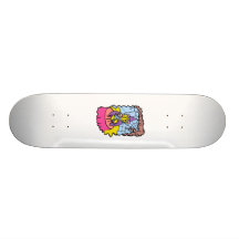 Witch with crystal ball skate boards