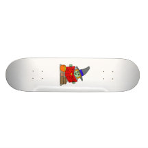 Witch with Spellbook Skate Board