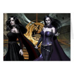 Witches and Vampires Greeting Card