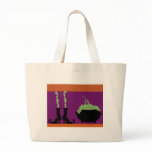 WITCHES BOOTS & CAULDRON TOTE BAG