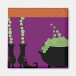 WITCHES BOOTS & CAULDRON MAGNET