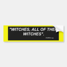 Witches Bumper Sticker