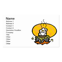 Witches Cauldron Business Card Template
